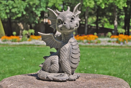 Gartenfigur gartendrache - gartendrache,