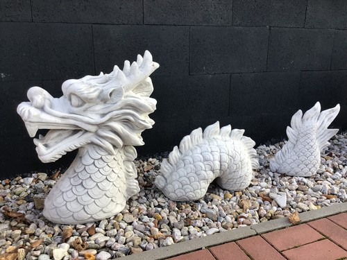 Steinfigur drache höhe cm - drache,