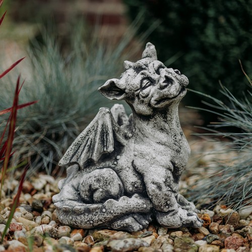 Drache glück antik steinfigur - glück,