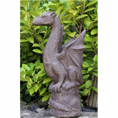 Drache sitzend figur aus - drache,