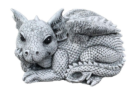Steinfigur drache rudolfo - drache,