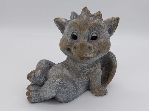 Drachenfigur steinoptik - drachenfigur,