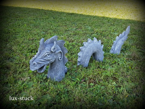 Drache teilig steinfigur - drache,