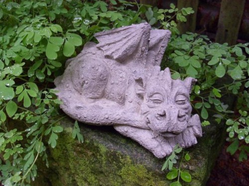 Steinfigur garten drache - garten,
