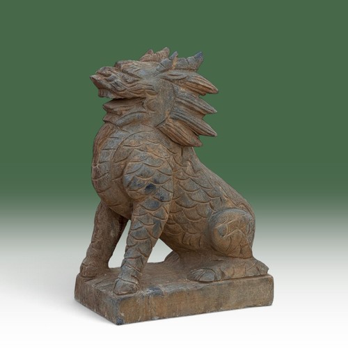 Qilin steinfigur bluestone - steinfigur,